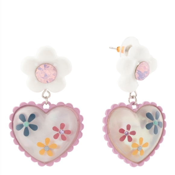 Betsey Johnson Flower Drop Earrings! - Picture 2 of 16